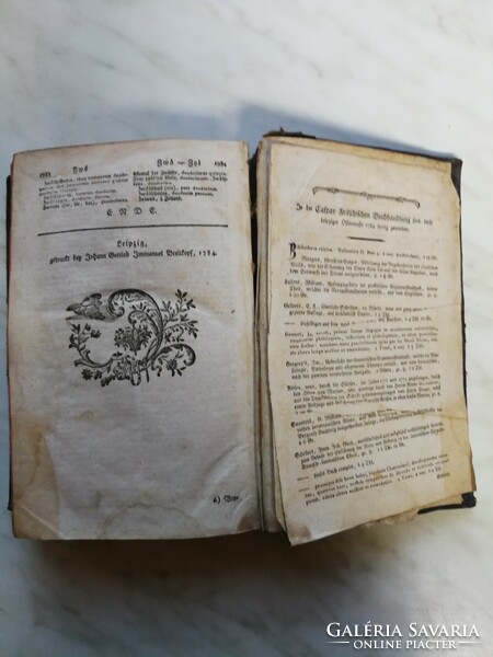 Német-Latin szótár 1784