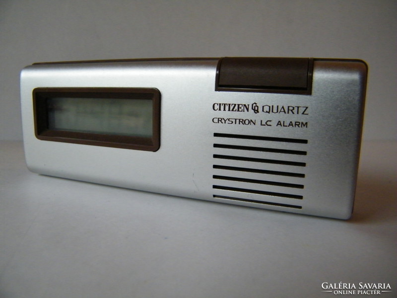 Citizen quartz crystron lc alarm japán asztali óra (1970)