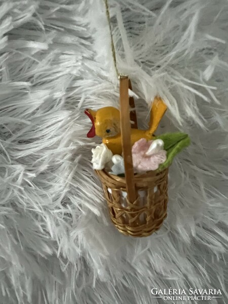 Bird in a basket Easter decoration