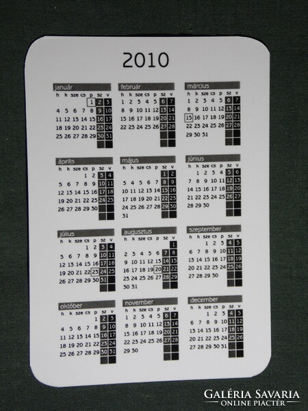 Card calendar, aurum pawnshop jewelry store, Pécs, 2010, (6)