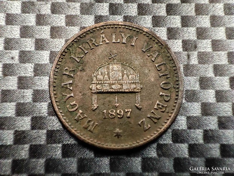Hungary 2 pennies, 1897