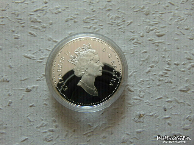 Kanada 1 dollár 1993 PP 925 ös ezüst 25.17 gramm  Zárt kapszulában