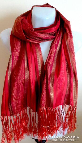 Beautiful festive scarf. 44X157 cm