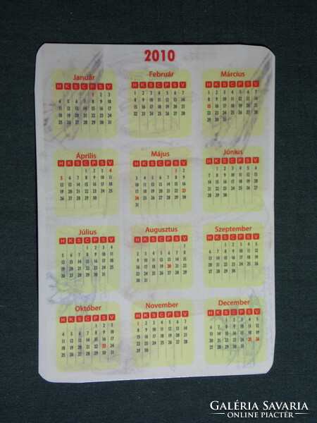 Card calendar, free trade union of engineers and technicians, Budapest, 2010, (6)