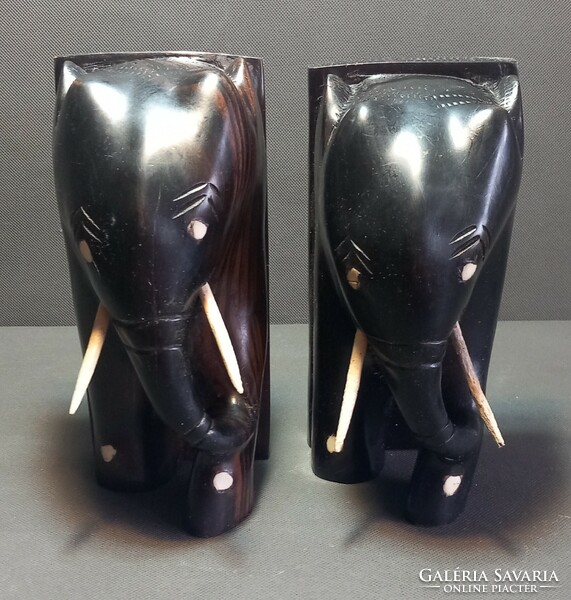 Elephant bookend in pairs, negotiable art deco design