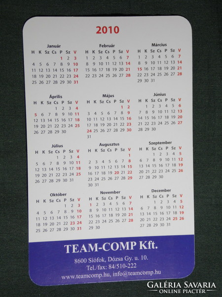 Card calendar, team comp IT store, Siófok, 2010, (6)