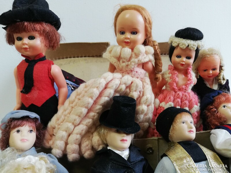 Porcelain doll collection retro vintage dolls