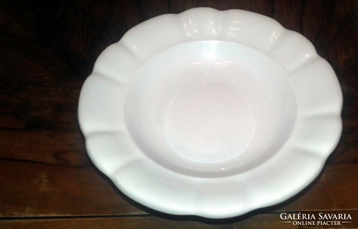 Békebeli thick porcelain soup plate deep plate - art&decoration