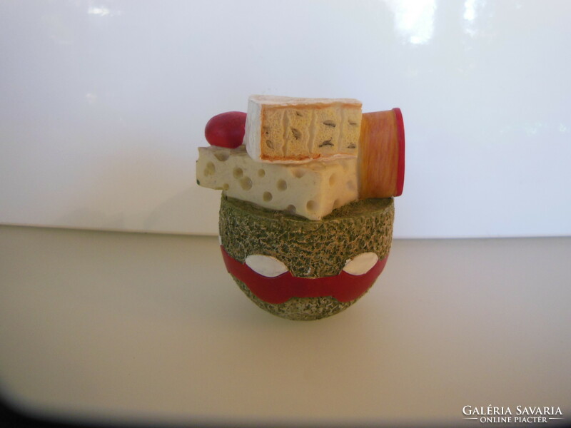 Toothpick holder - new - 7 x 7 cm resin - perfect