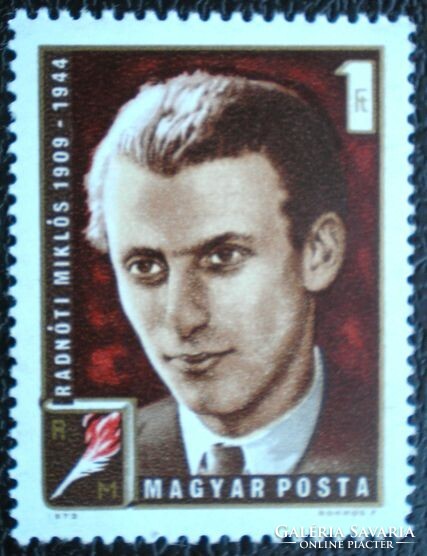 S2835 / 1972 stamp of Miklós Radnót postal clerk