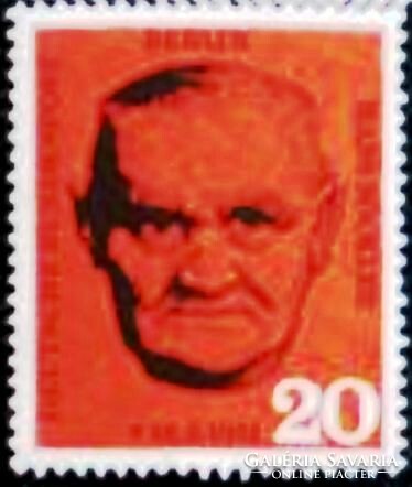 Bb197 / Germany - Berlin 1961 hans böckler stamp postal clerk
