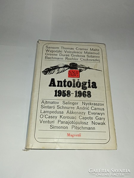 Árpád Fáy (ed.) Anthology 1958-1968 ii. (Nagyvilág) seed publishing house, 1968