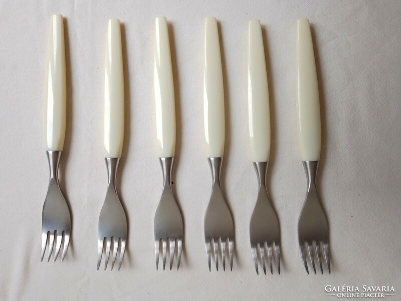 Retro German ndk veb sesta 200 stainless steel vinyl cutlery set unused