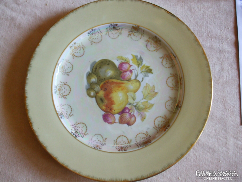Cheap! Antique, beautiful, Japanese fruit plate. Unused, diameter: 26.5 cm