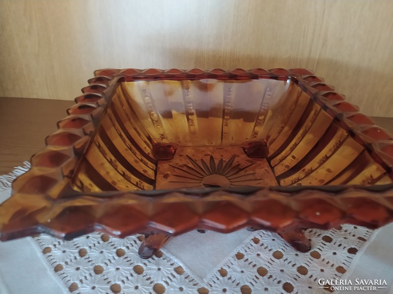 Art deco amber tray, table in the middle