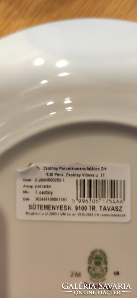 Zsolnai 7 db-os TAVASZ sütemènyes kèszlet eladó.