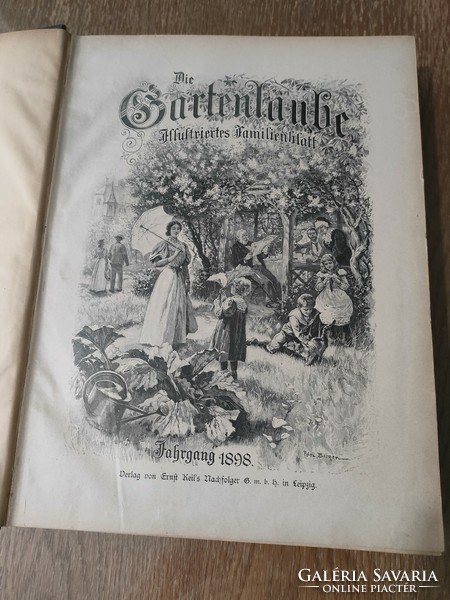 The illustrated family book entitled A pavilon, 1898. In German