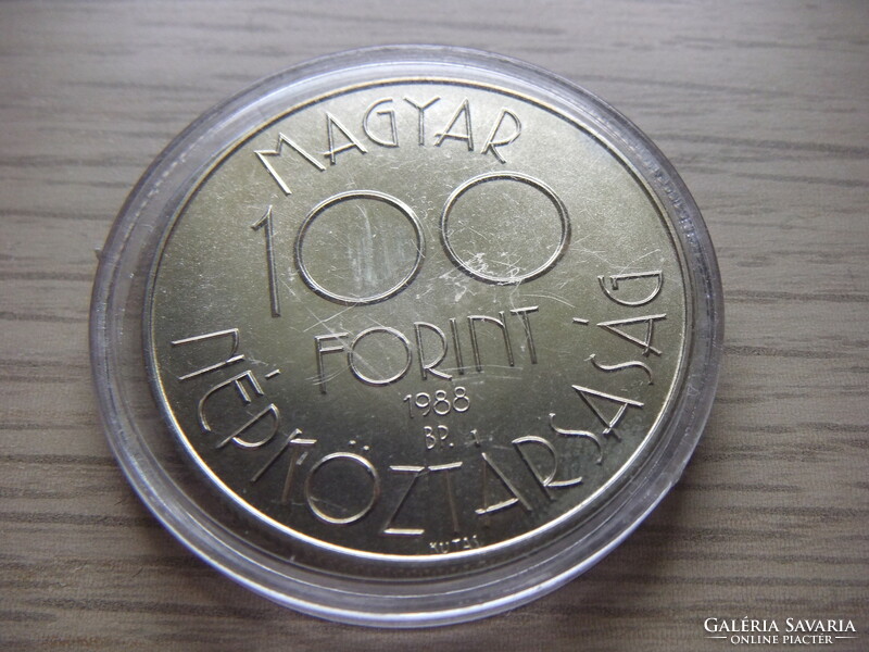100 Forint Emlékérme 1988 Labdarugó Világbajnokság 1990  Zárt  kapszulában