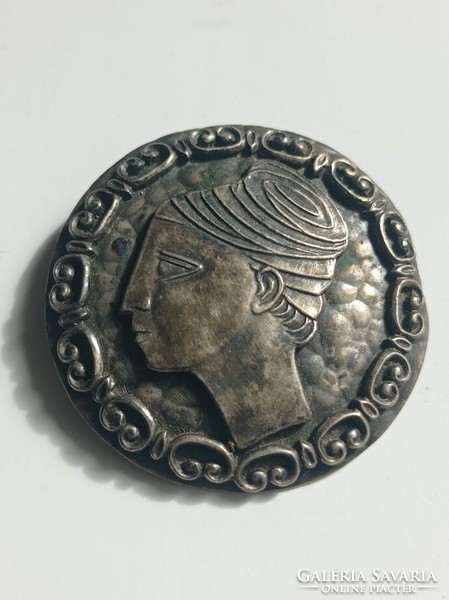Old applied art brooch, badge goldsmith's work