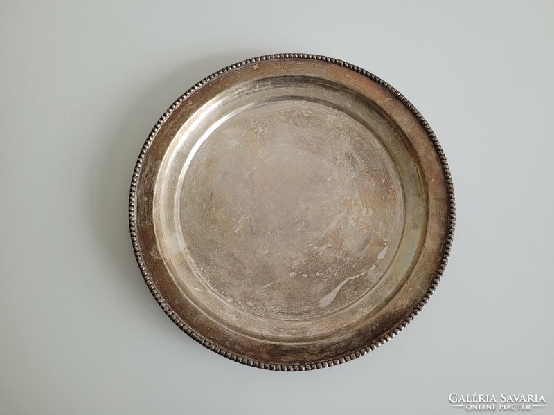 Old alpaca tray e.P.N.S candle bowl or offering