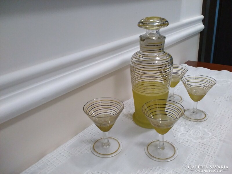 Czech bohemia crystal cocktail set