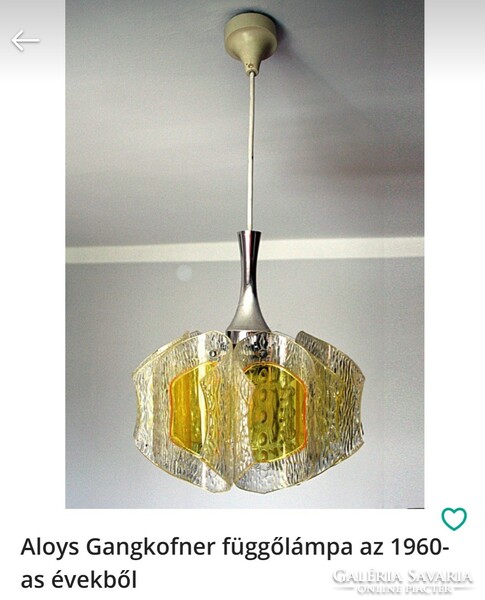 Aloys gangkofner pendant lamp from 1960. Negotiable design