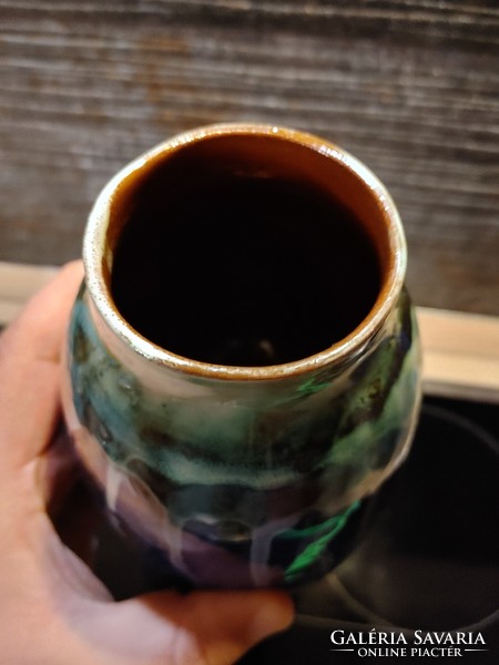 Városlődi majolika kerámia váza
