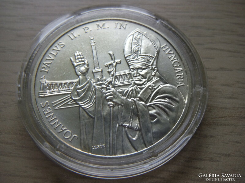 500 Forint Ezüstemlékérme 1991 II János Pál Pápa Zárt  kapszulában