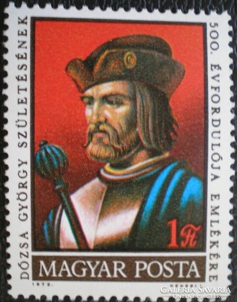 S2787 / 1972 dozsa György stamp postmark