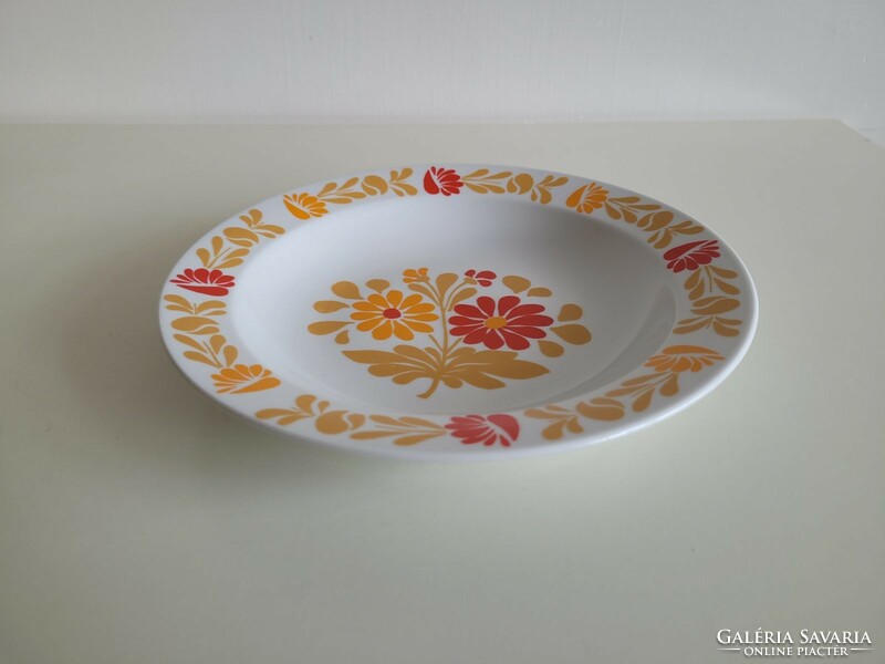 Old lowland porcelain plate retro floral deep plate