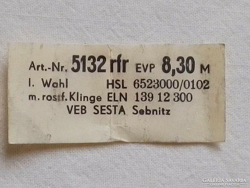 Retro német NDK VEB Sesta 200 rozsdamentes acél bakelit evőeszköz garnitúra készlet használatlan