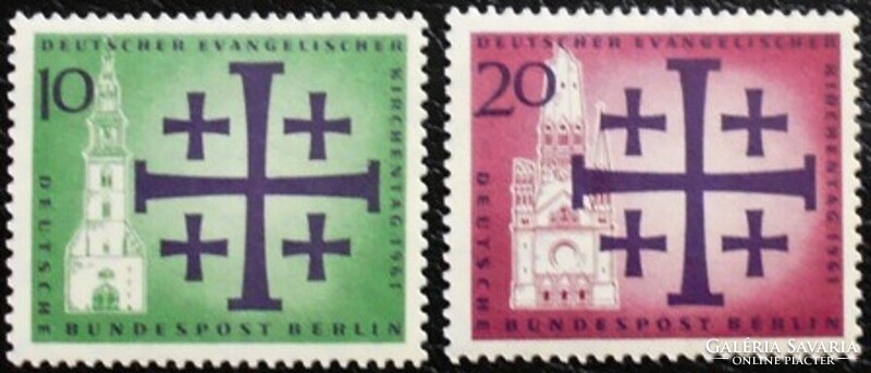 BB215-6 /  Németország - Berlin 1961 Evangélikus zsinat bélyegsor postatiszta