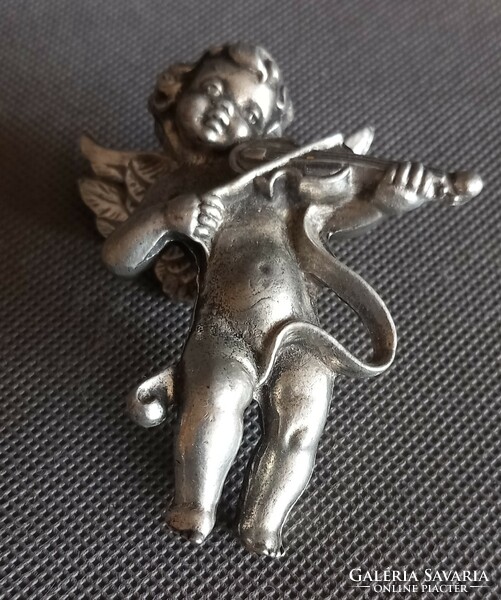 Fém putto,  angyalka nehéz ALKUDHATÓ Art deco design