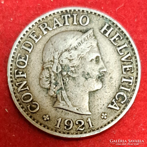 1921 Switzerland 10 rappen b. (1045)
