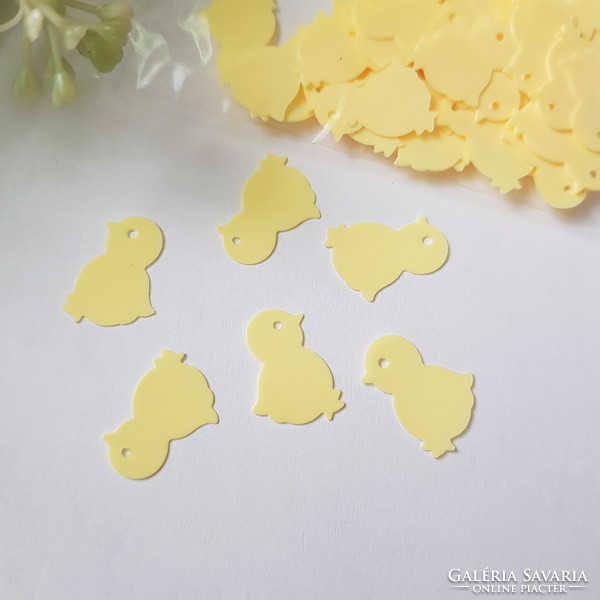 3G chick-shaped Easter confetti, decoration