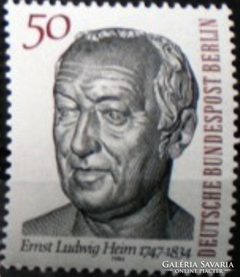 Bb723 / Germany - Berlin 1984 dr. Ernst ludwig heim stamp postal clerk