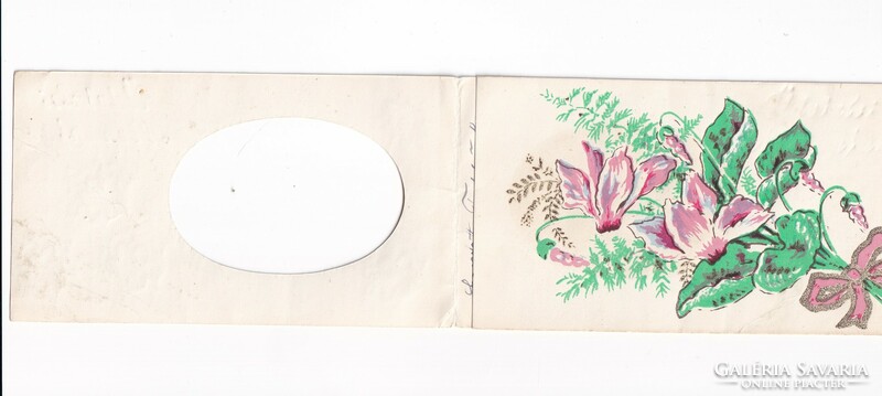 H:158 Üdvözlő képeslap szétnyítható kézzel készült és rajzolt 1969