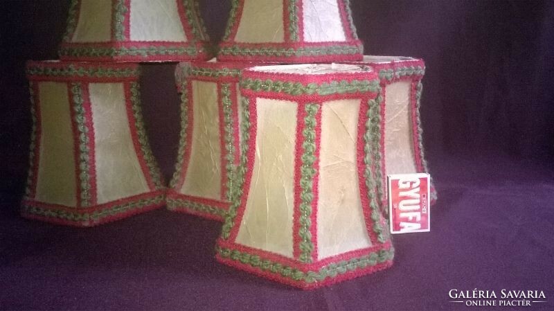 6-piece retro wall arm lampshade package - in mint condition