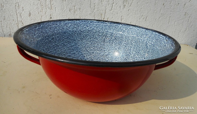 Enameled vajling with tabbed interior (furry back)