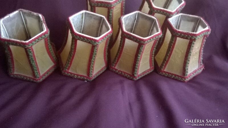 6 darabos retro falikar lámpaernyő csomag - fellelt állapotban