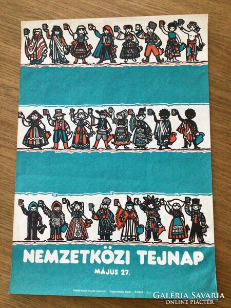 Gábor Éva (grafikus) NEMZETKÖZI TEJNAP - Offszet plakát 47,5 x 33,5 cm