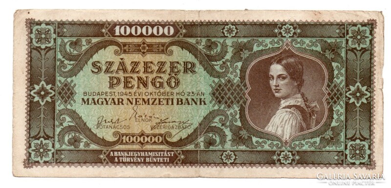 100.000    Pengő    1945