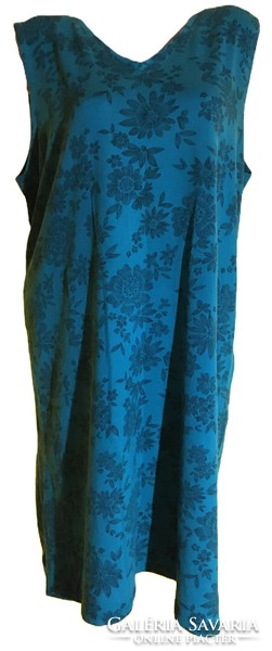 Yessica C&A pamut sötétzöld virágos női ruha XL
