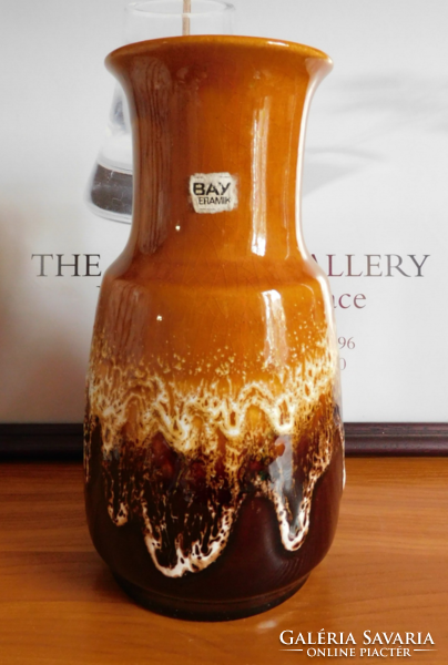 Bay keramik mid century ceramic vase with original label 21 cm