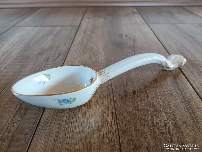 Antique Meissen porcelain spoon