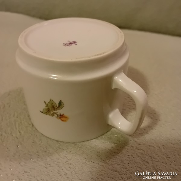Zsolnay yellow rose tea cup, mug