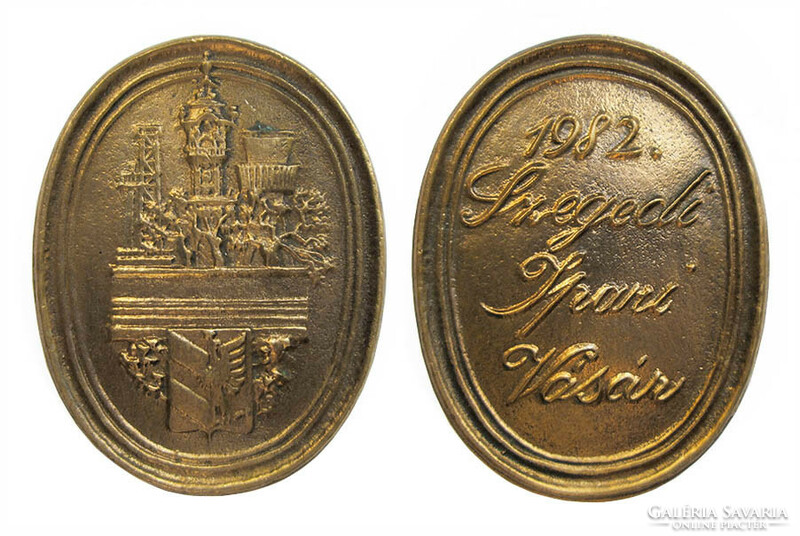 András Lapis: Szeged Industrial Fair 1982 commemorative medal