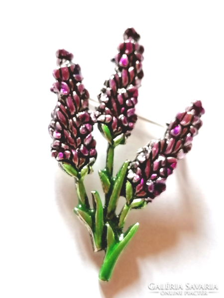 Retro purple flower brooch 683.