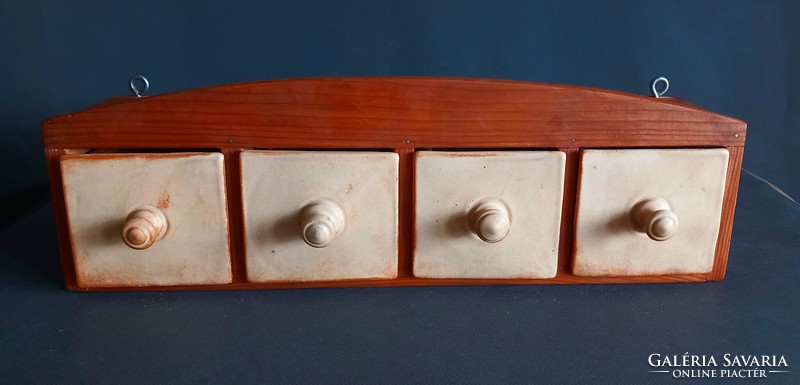 Wood and granite old spice rack negotiable art deco design