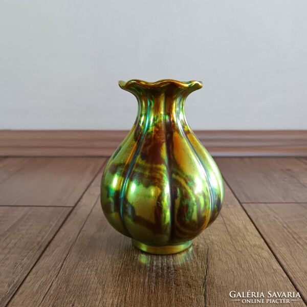 Antique zsolnay Art Nouveau eosin vase